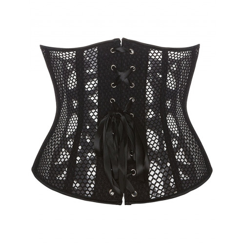STAR NIGHT | Корсет из сетки с узором Star Night с крючками и шнуровкой и трусиками в комплекте, XS (без коробки). Ціна 950 грн. Фото: 5