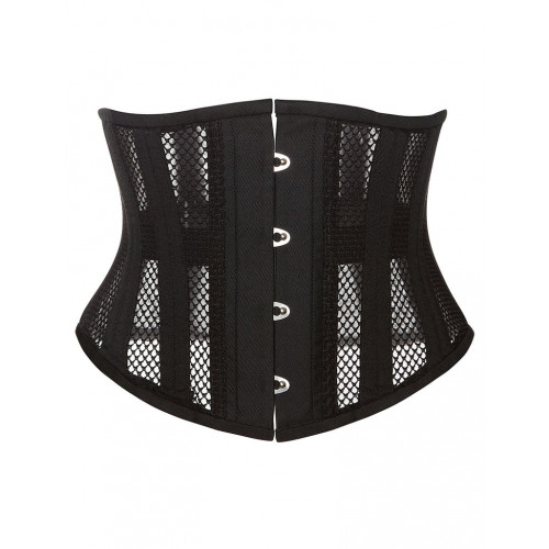 STAR NIGHT | Корсет из сетки Star Night Steel Bones Grid Corsets с крючками и шнуровкой, черный, S(без коробки). Ціна 1995 грн. Фото: 4