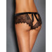 STAR NIGHT | Кружевные трусики Star Night с вырезом сзади и атласным бантом, чёрные, XS-S. Цена: 495 грн. Фото: 1