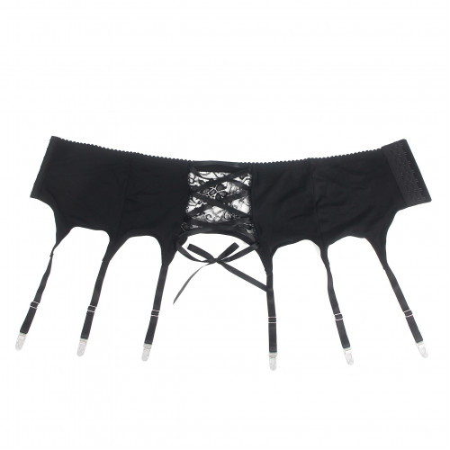 STAR NIGHT | Мужской комплект Star Night пояс кружевной с подвязками и чулки-сетка, черный, XL. Цена 650 грн. Фото: 7