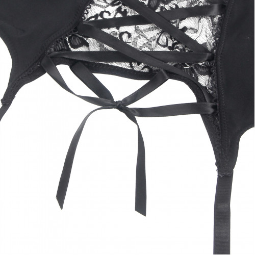 STAR NIGHT | Мужской комплект Star Night пояс кружевной с подвязками и чулки-сетка, черный, XL. Цена 650 грн. Фото: 9