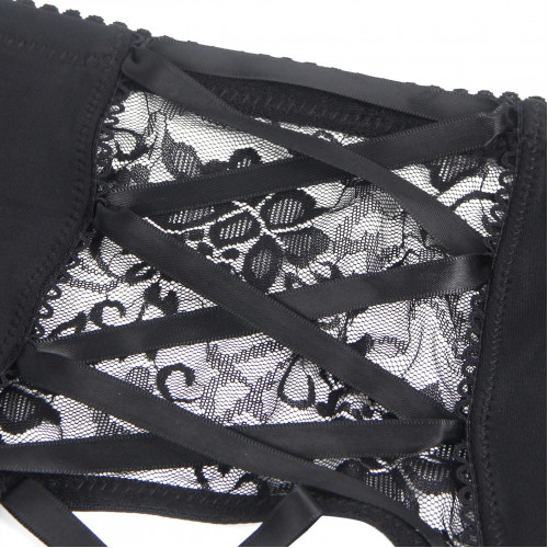 STAR NIGHT | Мужской комплект Star Night пояс кружевной с подвязками и чулки-сетка, черный, XL. Цена 650 грн. Фото: 8