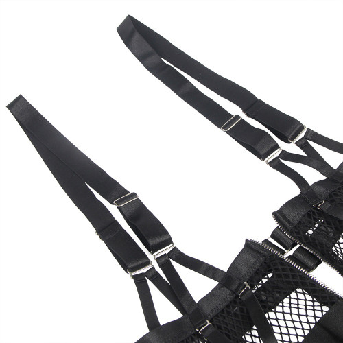 STAR NIGHT | Платье-костюм Star Night с застежками-молниями и пажами для чулков, черный, 5XL (без коробки). Цена 1 550 грн. Фото: 5