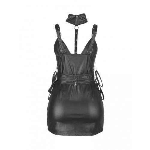 STAR NIGHT | Платье из искусственной кожи и ремешками на руки и шею Star Night с трусиками, черный, XL. Цена 1 425 грн. Фото: 6