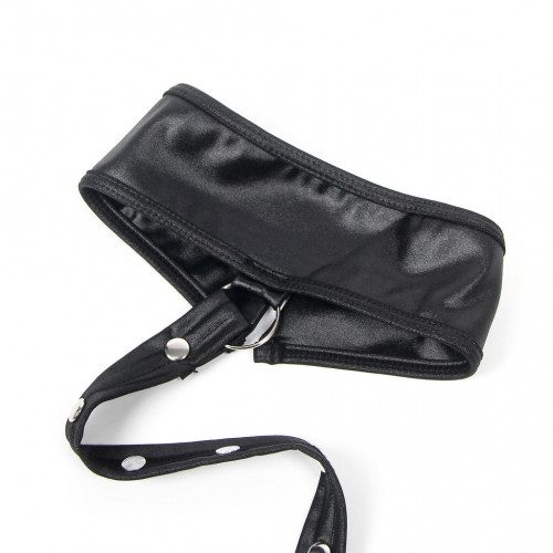 STAR NIGHT | Платье из искусственной кожи и ремешками на руки и шею Star Night с трусиками, черный, XL. Цена 1 425 грн. Фото: 8