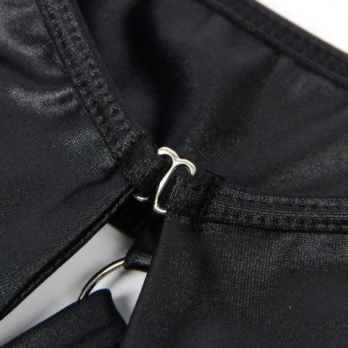 STAR NIGHT | Платье из искусственной кожи и ремешками на руки и шею Star Night с трусиками, черный, XL. Цена 1 425 грн. Фото: 17