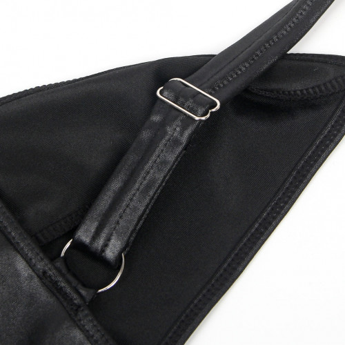 STAR NIGHT | Платье из искусственной кожи и ремешками на руки и шею Star Night с трусиками, черный, XL. Цена 1 425 грн. Фото: 10