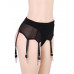 STAR NIGHT | Пояс для чулок Star Night с трусиками стрингами, черный. Ціна 899 грн. Фото: 4