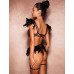 STAR NIGHT | Сексуальный кружевной комплект Star Night Sexy Set с перьями и цепочками, черный, XS-S (без коробки). Ціна 1250 грн. Фото: 4