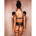 STAR NIGHT | Сексуальный кружевной комплект Star Night Sexy Set с перьями и цепочками, черный, XS-S (без коробки). Ціна 1250 грн. Фото: 5