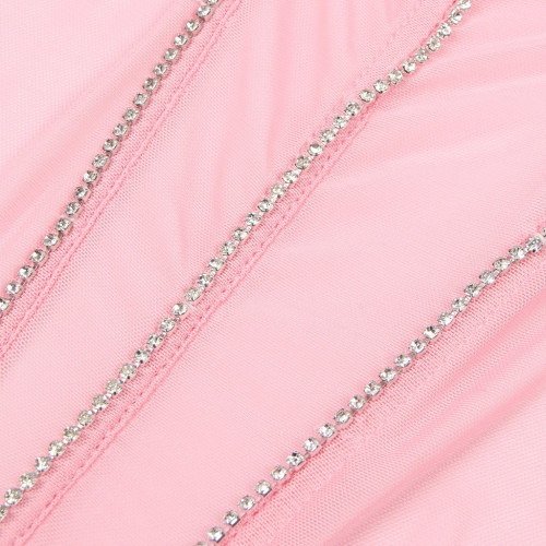 STAR NIGHT | Сексуальный розовый комплект Star Night с декоративными стразами и цепочками, M. Ціна 1045 грн. Фото: 8