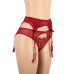 STAR NIGHT | Сексуальные кружевные трусики Star Night с поясом и подвязками для чулок, красный. Цена: 650 грн. Фото: 4