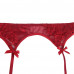 STAR NIGHT | Сексуальные кружевные трусики Star Night с поясом и подвязками для чулок, красный. Цена: 650 грн. Фото: 8