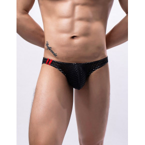 STAR NIGHT | Дышащие сетчатые сексуальные мужские трусы Star Night черные, XL. Цена: 450 грн