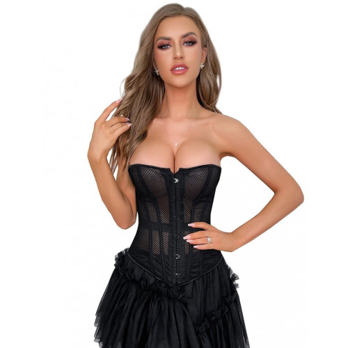 STAR NIGHT | Корсет в сеточку Star Night с трусиками, черный, XXL (без коробки). Цена: 1 450 грн STAR NIGHT | Корсет в сеточку Star Night с трусиками, черный, XXL (без коробки). Цена: 1 450 грн