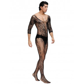 STAR NIGHT | Мужской бодистокинг Star Night с доступом, в сеточку, черный, XS-M. Цена: 679 грн