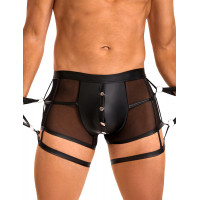 Мужские трусы полупрозрачные Star Night с ограничителями для рук, черные, M