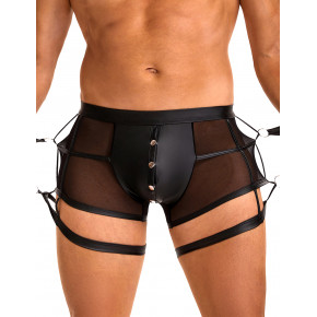 Мужские трусы полупрозрачные Star Night с ограничителями для рук, черные, S Мужские трусы полупрозрачные Star Night с ограничителями для рук, черные, S