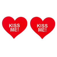 STAR NIGHT | Пестисы на соски Star Night Kiss Me красные сердечки. Ціна 160 грн