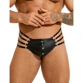 STAR NIGHT | Трусы мужские Star Night, с четырьмя рядами лямок, черные, XL. Цена: 556 грн