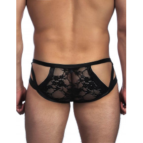 STAR NIGHT | Трусы мужские Star Night с кружевом и вырезами, черные, M. Цена: 396 грн STAR NIGHT | Трусы мужские Star Night с кружевом и вырезами, черные, M. Цена: 396 грн