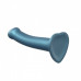 Strap-On-Me | Насадка для страпона Strap-On-Me Mono Density Dildo Blue M, диам 3,3см, однослойный силикон, гибкий. Цена 2 328 грн. Фото: 1