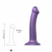 Strap-On-Me | Насадка для страпона Strap-On-Me Mono Density Dildo Violet M, диам 3,3см, однослойный силикон, гибк. Цена 2 739 грн. Фото: 2