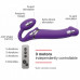 Strap-On-Me | Безремневой страпон с вибрацией Strap-On-Me Vibrating Violet size M диаметр 3,3см, пульт ДУ, регулируемый. Цена 5 939 грн. Фото: 2