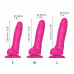 Strap-On-Me | Фалоімітатор Strap-On-Me Sliding Skin Realistic Dildo Fuchsia - M. Ціна 3199 грн. Фото: 3