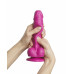 Strap-On-Me | Фалоімітатор Strap-On-Me Sliding Skin Realistic Dildo Fuchsia - M. Ціна 3199 грн. Фото: 1