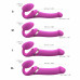 Strap-On-Me | Безремневой вибрострапон с вакуумной стимуляцией Strap-On-Me MULTI ORGASM Fuchsia M, регулируемый. Цена 6 229 грн. Фото: 4