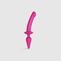 Strap-On-Me | Анальна Пробка З Ділдо Strap-On-Me Switch Plug-In Semi-Realistic Dildo Fuchsia - L. Ціна 4099 грн