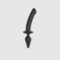 Strap-On-Me | Анальная пробка с дилдо Strap-On-Me SWITCH PLUG-IN SEMI-REALISTIC DILDO BLACK - XXL. Цена 4 999 грн