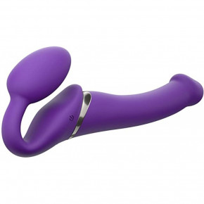 Strap-On-Me | Безремневый страпон с вибрацией, Strap On Me - Strapless Vibrating, фиолетовый, 18 х 3.3 см. Ціна: 4899 грн