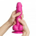 Strap-On-Me | Фаллоимитатор Strap-On-Me Sliding Skin Realistic Dildo Fuchsia L (19 см). Цена 3 659 грн. Фото: 3