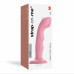 Strap-On-Me | Насадка для страпона с двойной точечной пульсацией Strap-On-Me TAPPING DILDO WAVE - CORAL PINK. Цена 3 484 грн. Фото: 4