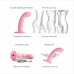 Strap-On-Me | Насадка для страпона с двойной точечной пульсацией Strap-On-Me TAPPING DILDO WAVE - CORAL PINK. Цена 3 484 грн. Фото: 2