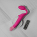 Strap-On-Me | Безремневой страпон с вибрацией Strap-On-Me Vibrating Fuchsia M, диаметр 3,8 см, пульт ДУ, регулируемый. Цена 5 939 грн. Фото: 1