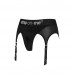 Strap-On-Me | Трусы для страпона Strap-On-Me с подвязками для чулок, черные, XL. Цена 2 150 грн. Фото: 4