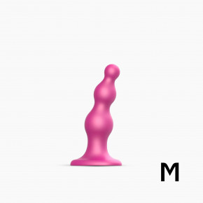 Strap-On-Me | Насадка для страпона Strap-On-Me DILDO PLUG BEADS FRAMBOISE METALLIC - M. Ціна: 2149 грн