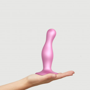 Strap-On-Me | Насадка для страпона Strap-On-Me DILDO PLUG CURVY ROSE DRAGEE METALLIC - M. Ціна: 1826 грн