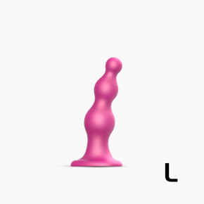 Strap-On-Me | Насадка для страпона Strap-On-Me Dildo Plug Beads Framboise Metallic L. Ціна: 2056 грн
