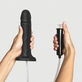 Strap-On-Me | Кончающий фаллоимитатор Strap-On-Me SQUIRTING CUM DILDO REALISTIC Black XL. Ціна: 3688 грн