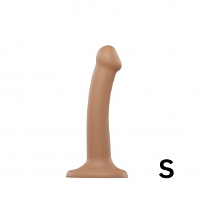 Strap-On-Me | Насадка для страпона Strap-On-Me Dual Density Dildo Caramel S, диаметр 2,7 см, двухслойная, гибкая. Ціна: 2739 грн