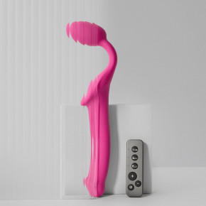 Strap-On-Me | Безремневой страпон с вибрацией Strap-On-Me Vibrating Fuchsia XL, диам. 4,7см, пульт ДУ, регулируемый. Цена: 6 859 грн