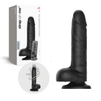  | Фаллоимитатор с вибрацией и ротацией Strap-On-Me Rotating & Vibrating Realistic Dildo - L - Black. Ціна 5949 грн