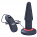 StRubber | Анальна пробка з вібрацією Malesation Dual Layer Silicone Plug Vibe L, чорна. Ціна 2566 грн. Фото: 1