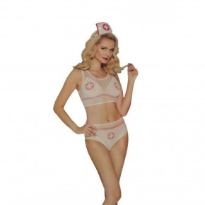 Sunspice | Костюм соблазнительной медсестры L/XL Sunspice, 4 предмета, белый. Ціна: 1295 грн