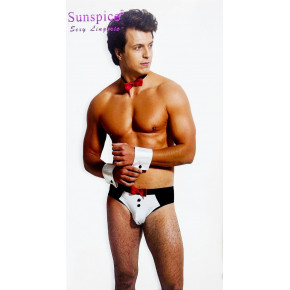 Мужской игровой костюм официанта 3 предмета Sunspice L/XL