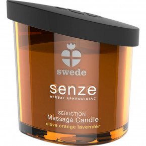 SWEDE | Массажная свеча Swede Senze, с ароматом гвоздики, апельсина и лаванды, 50 мл. Ціна: 995 грн